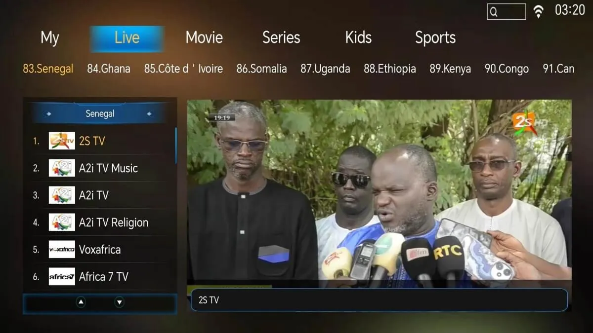 IPTV Box UI 3